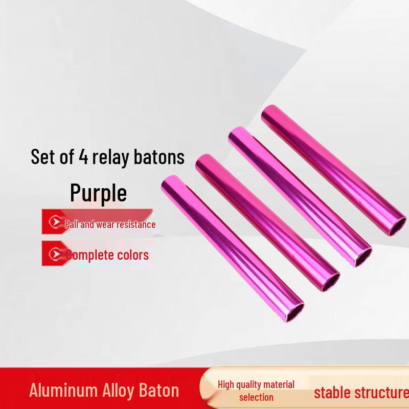 Chi Qi 3.8cm Aluminum Alloy Track & Field Relay Batons (4-pack)