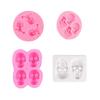 Halloween Skull Silicone Mold 3D Fondant Mould DIY Baking Tool Easy To Clean