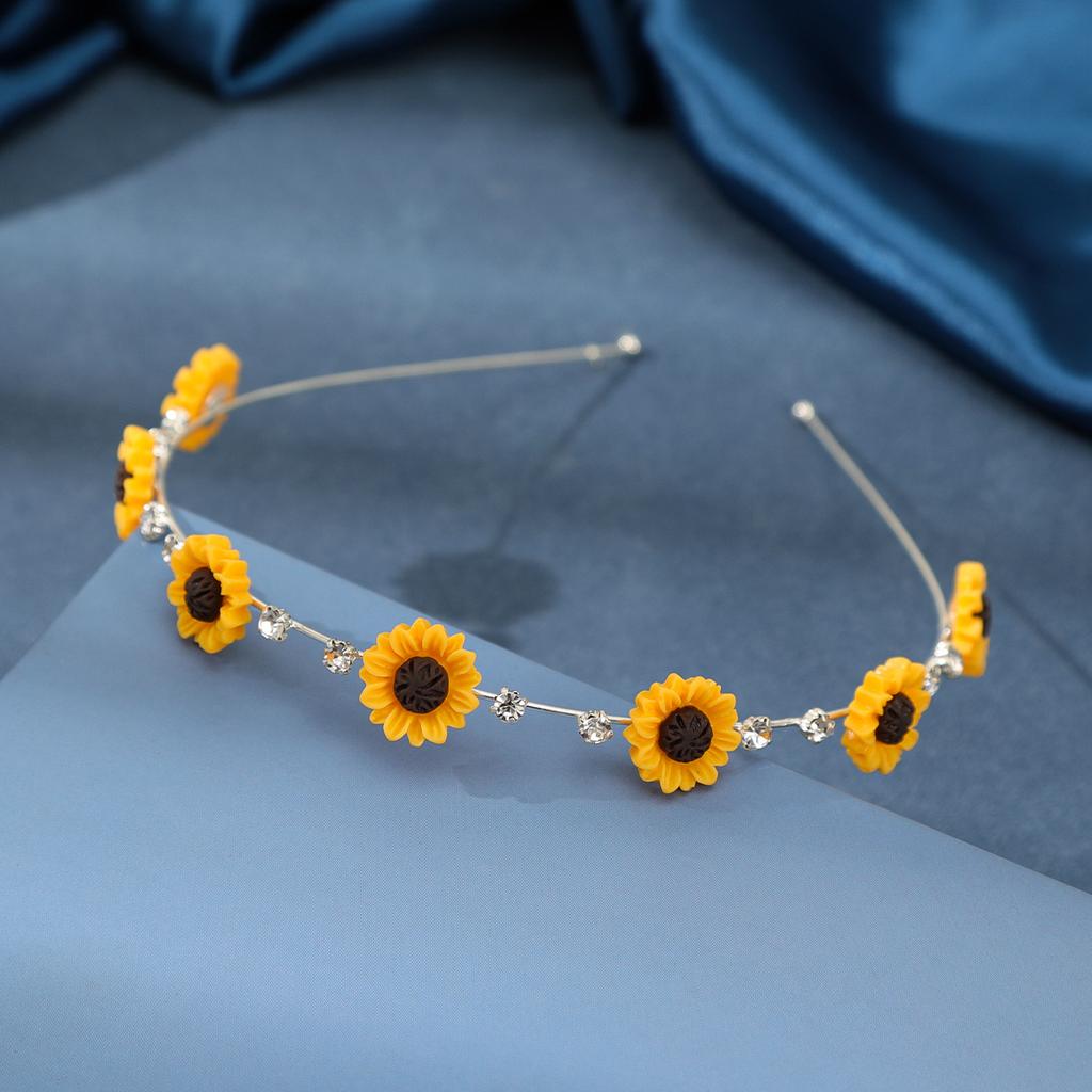 1pc Sunflower Bohemian Hairband, Sweet Fashion Headband for Women Perfect Festival Gift