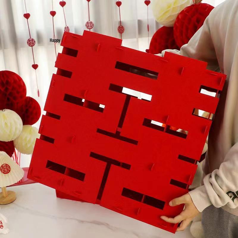 

3D Свадебное украшение Двойное счастье: Праздничный декор стола и комнаты Small 30 cm