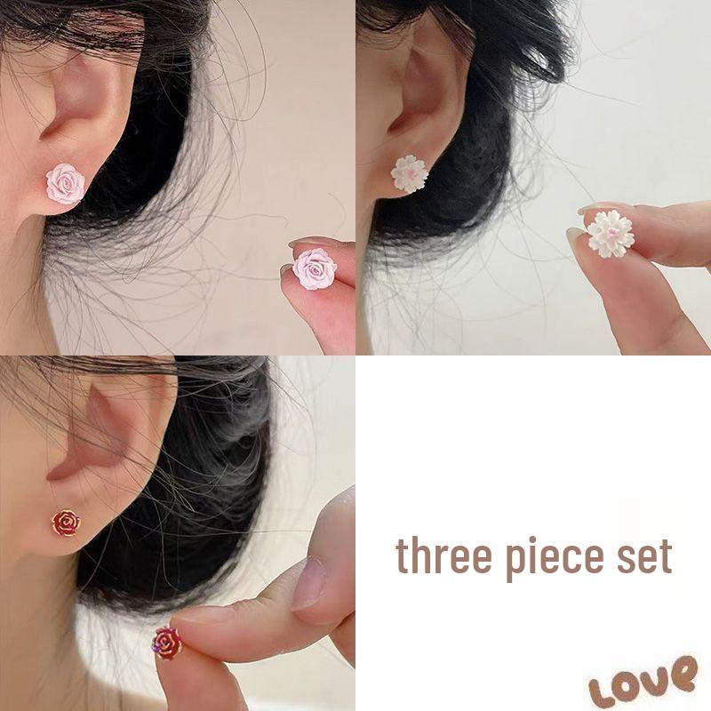Pink Rose Magnetic Ear Cuff for Women: 2025 Sweet Style, Light Luxury High-End Earrings