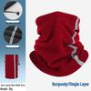 Windproof Winter Cycling Face Mask and Neck Gaiter - Double Layered Fleece Scarf