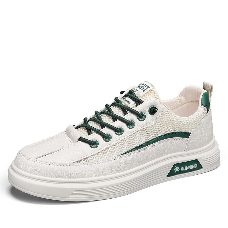 Men's Shoes 2025 Summer New Mesh Little White Casual Shoes Personalized Korean Version of Student Tide Shoes Youth Breathable Board Shoes
