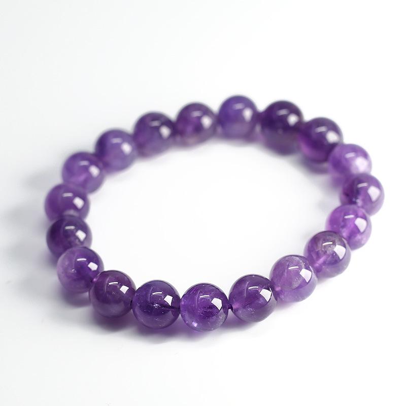 Natural Crystal Bracelet for Women, Dreamy Amethyst Bead Bracelet DIY Shangan Purple Natural Gemstone Friendship Bracelet