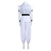 White Kung Fu Suit With Tattoo Stickers Ryomen Sukuna As Megumi Showdown Cosplay Costume Full Set