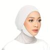 Einfarbige Unterkappe Elastisch Weicher Turbanhut zum Schnüren Kopftücher Leichtgewichtige Innere Hijab-Hüte Kopftuch Mützen für Frauen