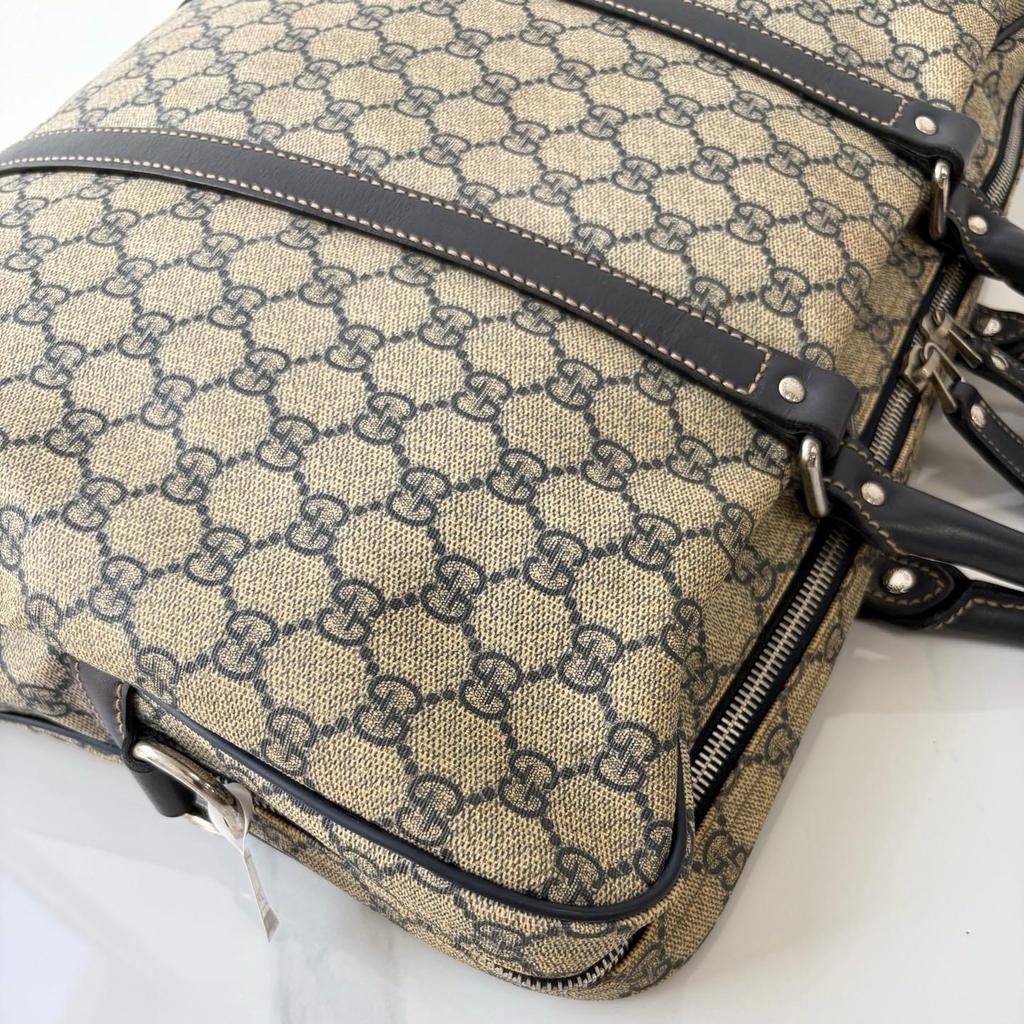 [Occasion] Sac cabas Joy en toile enduite monogramme couleur beige, bijouterie argentée - État moyen #XATX26