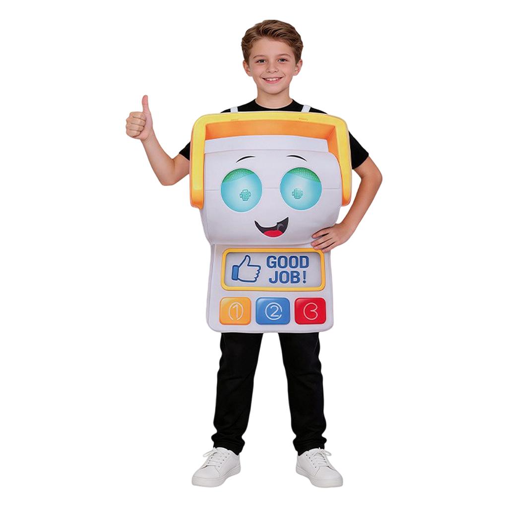 Kids Robot Costume Inflatable Design Lightweight Material Comfortable Fit Adjustable Size Suitable for Stage Performance Role Play Events