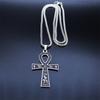 Egyptian Ankh Cross Key Of Life Necklaces for Women/Men Stainless Steel Mythology Chain Necklace Jewelry bijoux homme N3456S02