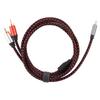 1.5m Gold Plating TypeC Male To 2RCA Male Audio Cable for Moible Phone Tablet Laptop(1.5 M  4.9 Ft )