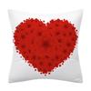 Home Decor Pillowcase Decor Valentine Letters Love Print Cushion Cover for Sofa Home Super Soft Peach Skin Pillow Case 45x45cm