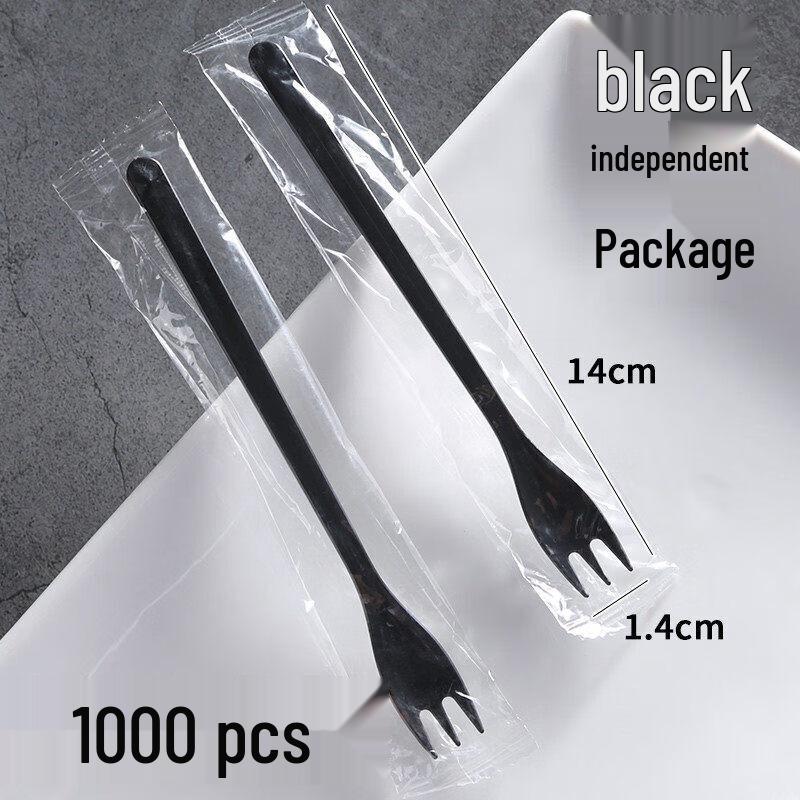 Thickened Disposable Plastic Fruit Forks (Individually Wrapped)