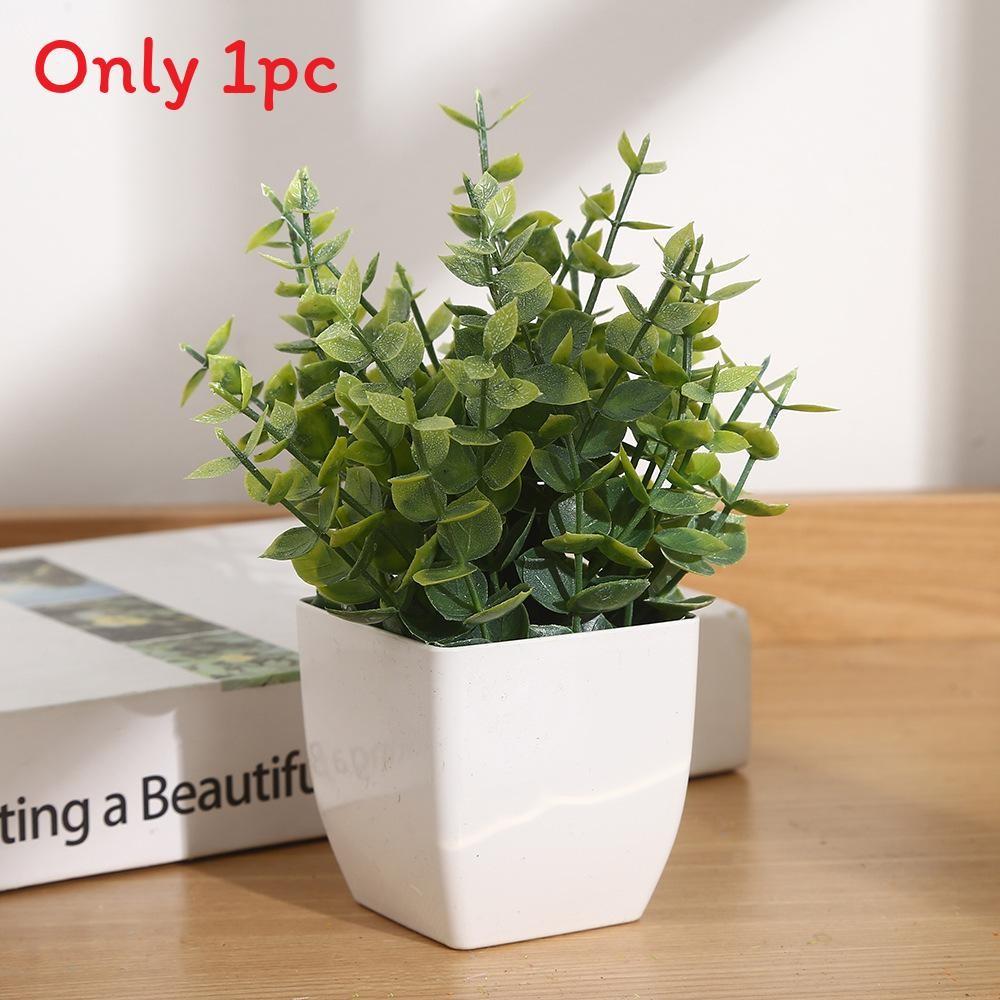 

Greenery Eucalyptus Faux Potted Plant For Indoor Living Styling Room Eucalyptus