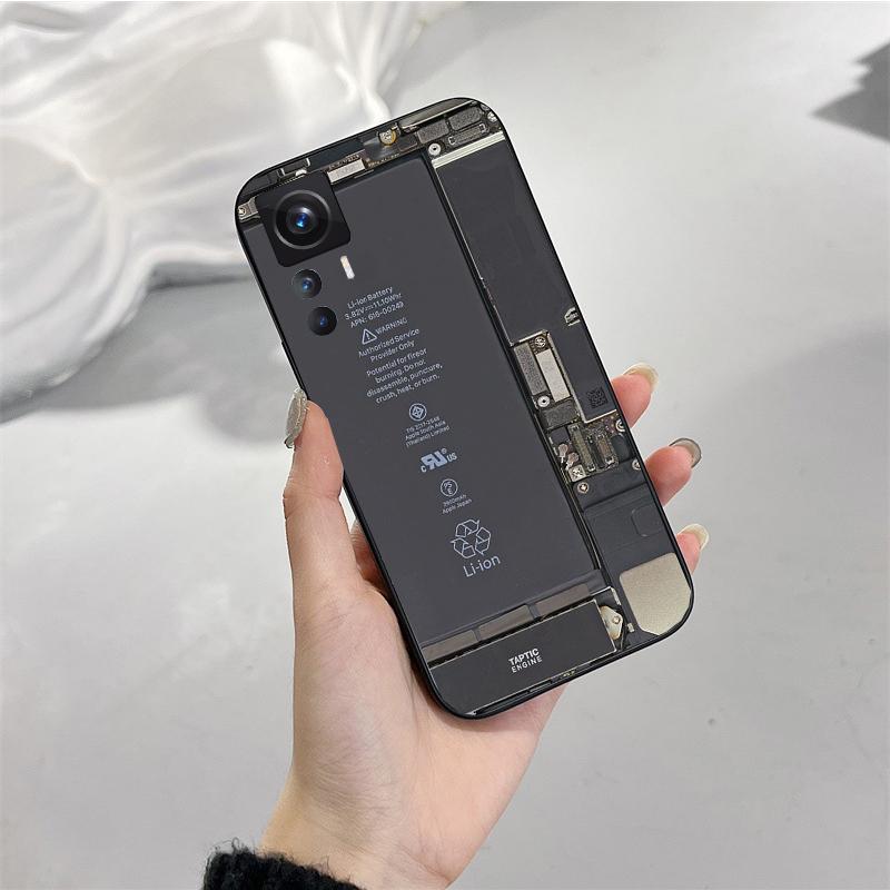 Phone Case for Xiaomi Mi 11T 11 12T Pro 10T 10 10Pro 12 11 Lite 5G NE 10pro Poco X3 Pro Poco F3 M3 Battery Circuit Board Case