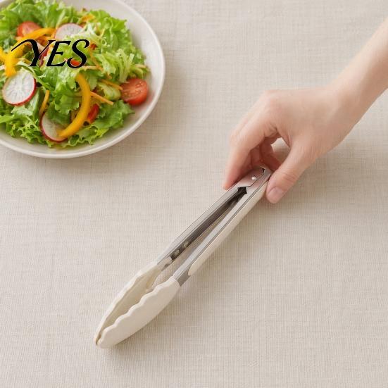 Kitchen Tongs for Cooking And BBQ, Heat-Resistant 9 Inch Food Safe with Silicone Tips, Non-Stick Dishwasher Tools Durable