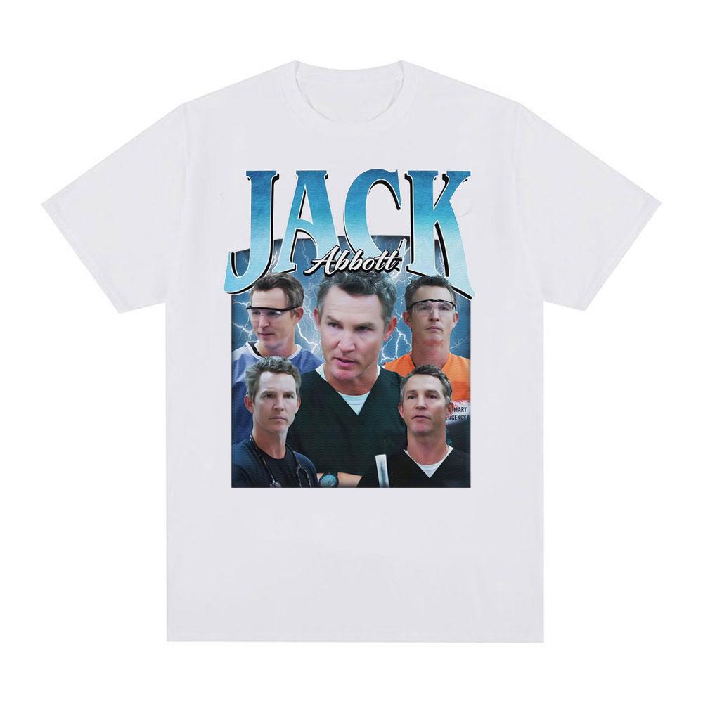 Jack Abbott Image Print Pattern TShirt Jack Abbott Retro Style TShirt Suitable for Both Unisex and Women Streetwear