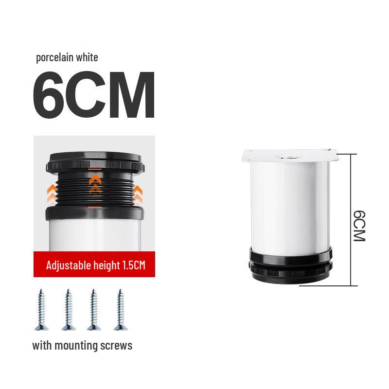 Adjustable Stainless Steel Legs for Sofa, TV Cabinet, Coffee Table, Bathroom Cabinet, and Bed.