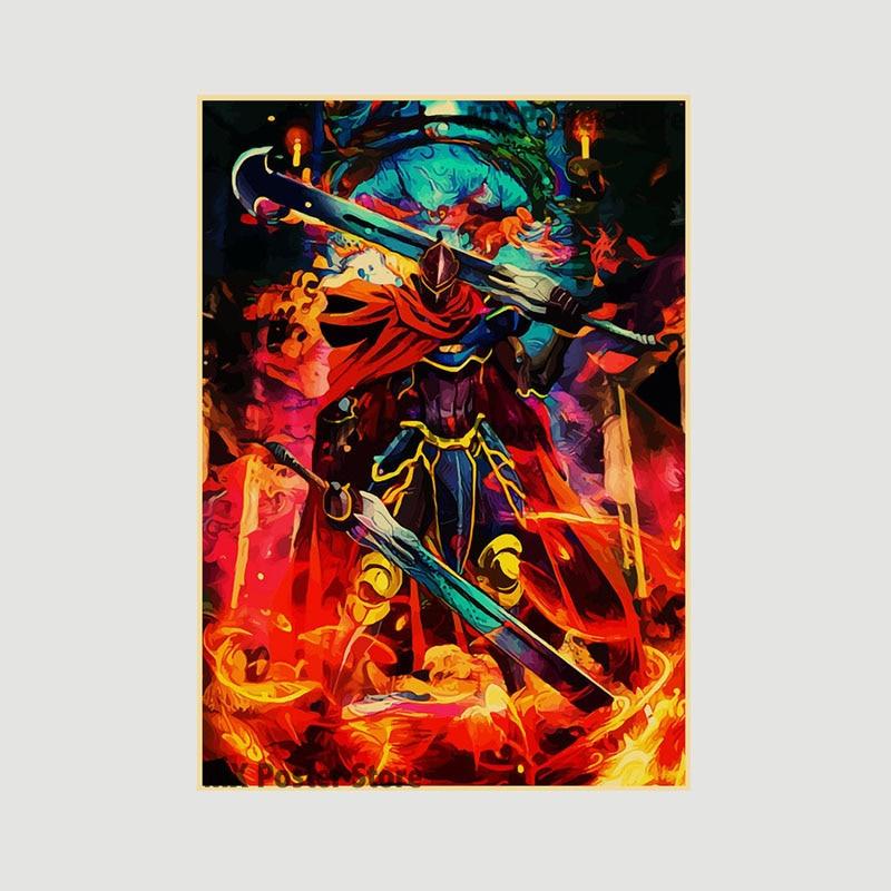 

Крафт-бумага, аниме, фигурки, постеры, Demon Slayer One Punch Man, принты, картины, настенный художественный декор, украшение комнаты, фреска, подарки 30x21cm