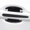 14PCS Carbon Fiber Car Door Bowl Handle Stickers Car Door Handle Bowl Scratch Protector Car  Anti-collision Protection Strip