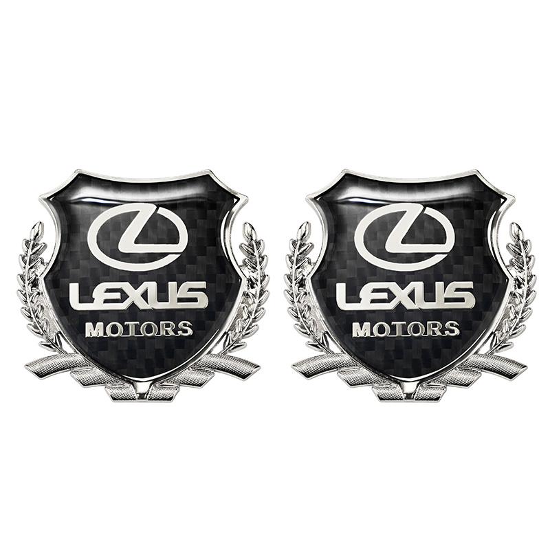 2 Pezzi Emblema Logo Auto Adesivo Metallico per Finestrino Bagagliaio Accessori Per Lexus F-SPORT ES RX NX LS UX LM LX GX LC RZ IS CT GS RC HS SC TX