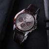 Casio Standard Series Business Fashion Three-Eye Chronograph Quartz Movement Genuine Leather Strap Men watches Silver MTP-1374L-7A1
