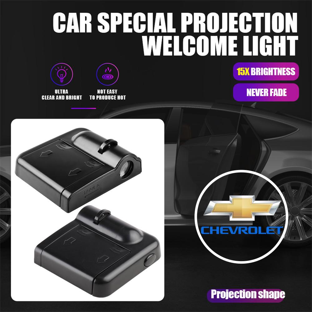1/2 Stück LED Auto Tür Magnetische Willkommensleuchte Dekoration Auto Licht Zubehör Für Chevrolet Silverado Trailblazer Suburban Onix