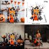 Halloween Skeleton Pumpkin Scene Setter With Durable Materials For Haunted House And Party Use