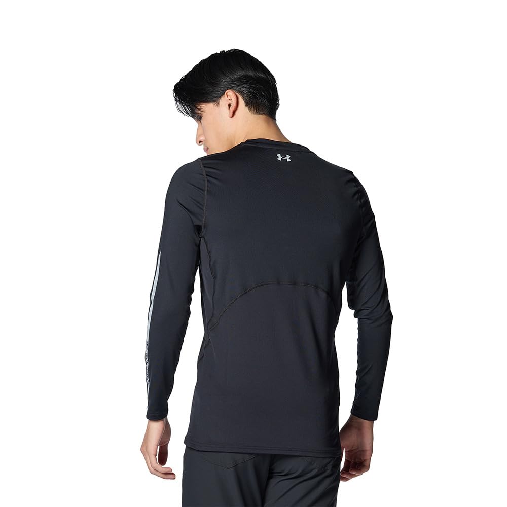 Under Armour UA HeatGear Priliehavé Nové Dlhý Rukáv Okrúhly Výstrih Tričko Golf Čierna Modrá Sivá M Pánske