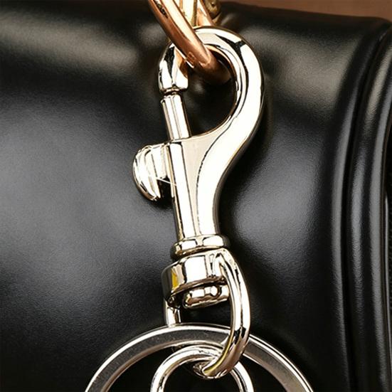 Keychain Pendant Realistic Caramel Bread Design Car Key Holder with Alloy Lobster Clasp Scratch-Resistant Decorative Bag Charm