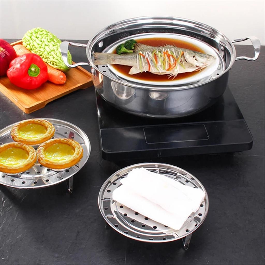 Stainless Steel Steamer Rack, Suitable For Steamers, Cornmeal Steamed Meat, Steamers, And Cooking Steamers