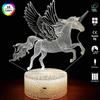 Dinosaur Toys Children 3d Illusion Desk Lamp Remote Control Dinosaur Night Light For Kids 2 3 4 5 6 7 8-12 Year Old Boys Gifts