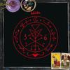Mystisches Symbol Astrologie Tischdecke Altartuch Quadrat Divinationen Kartentischdecke Hexerei Decktuch