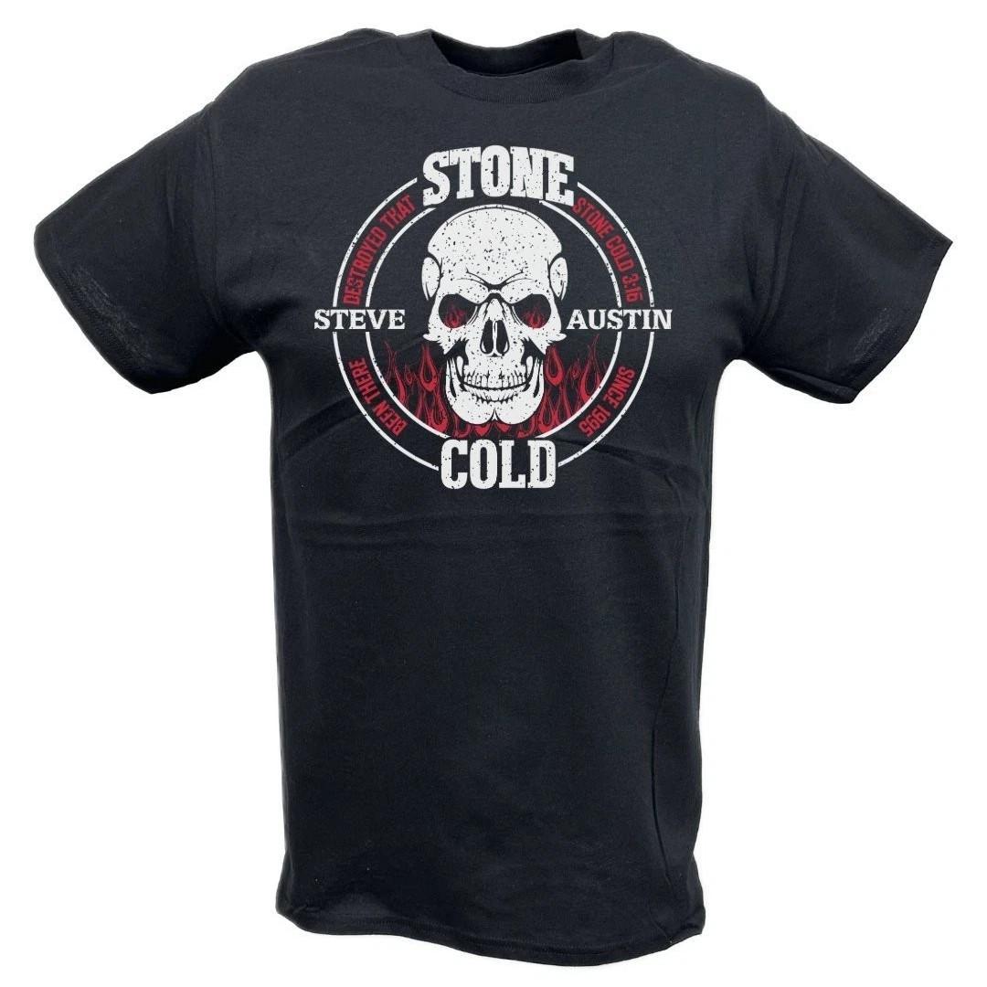Stone Cold Steve Austin Been There Destroyed That Since 1995 WWE Mens T-shirt M