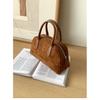 Ielgy Melade Retro Fleece Bread High-End Feel Frosted Portable Large Capacity Boston Bag