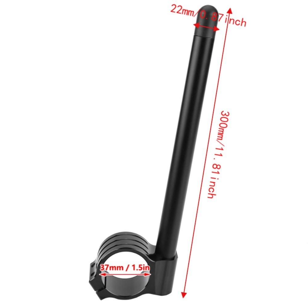 2pcs CNC Machined Clip On Handlebars 37mm Fork Tube Universal Handlebar Pair For Cafe Racer