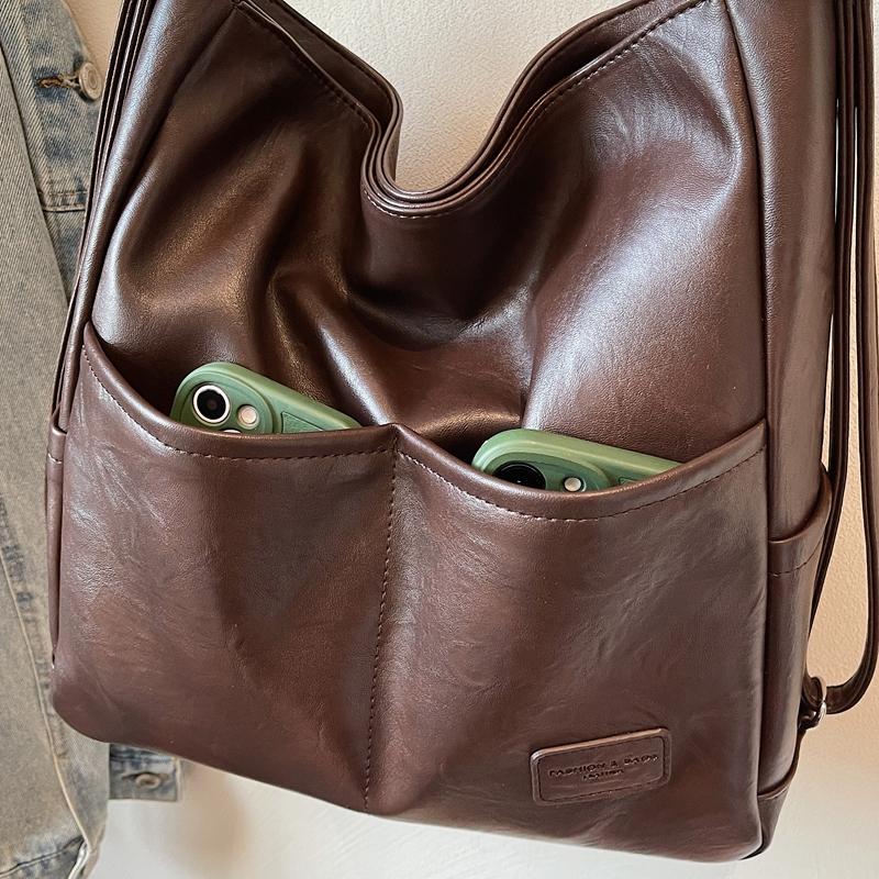 Vintage Shoulder Bag Women's Tote Bag Large Capacity Underarm Bag