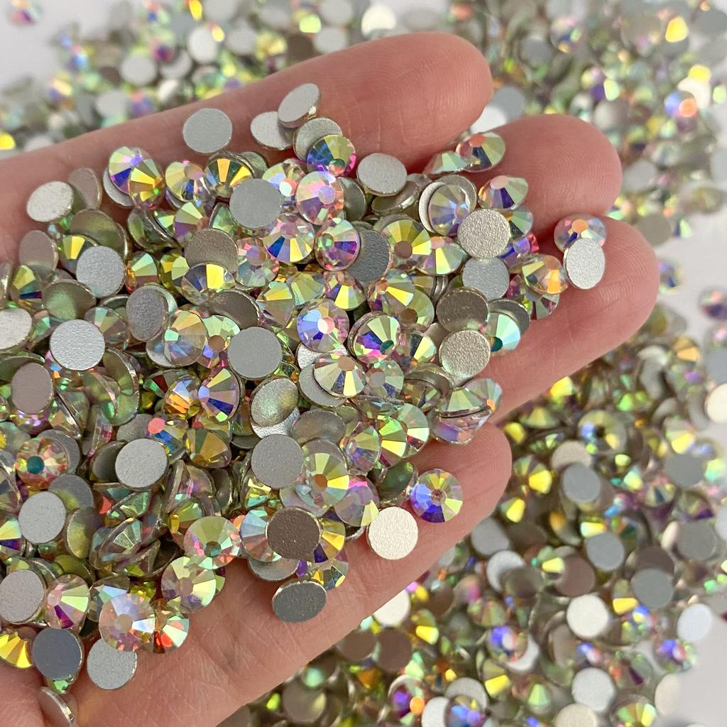 High Quality Non Hotfix Rhinestone Diamond Strass Flatback Glass Crystal Rhinestones Bulk for Cloth DIY Crafts