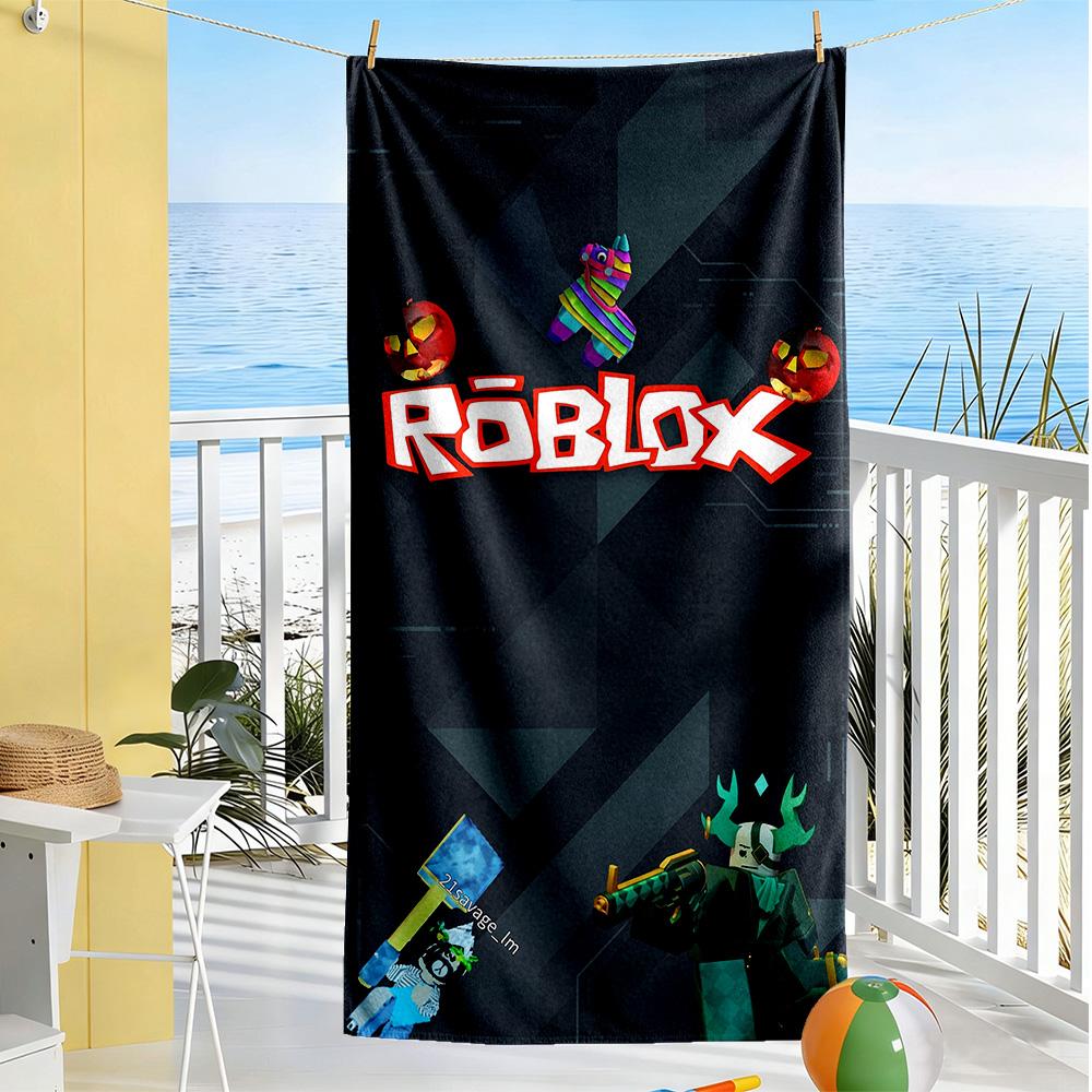 Roblox Beach Towel Quick-Dry Soft Microfiber Comfortable Lightweight