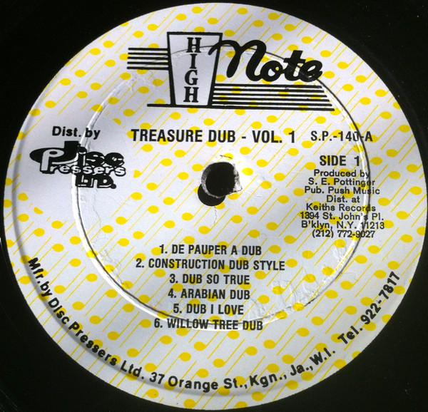 

LP Record ARTHUR DUKE REID Treasure Dub Volume 1 SP141 High Note US Reggae Ska Dub Used