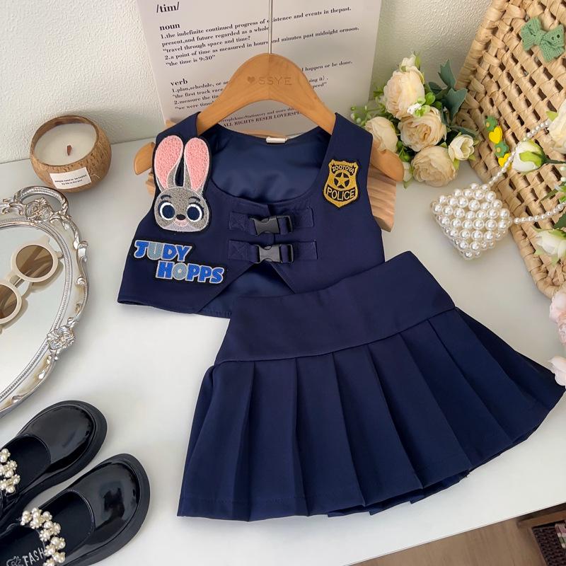 Girls' Bunny Vest & Skirt Set - Autumn/Spring