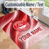Custom Text Printed Rug Aberdeen FC Non Slip Floor Carpet For Home Room Decor