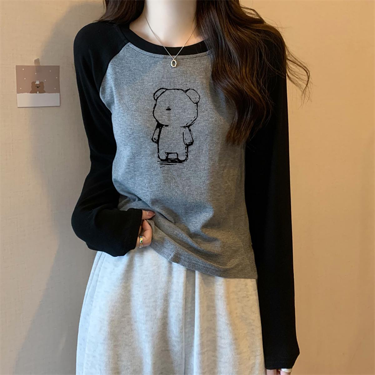 

Girls Cotton Long Sleeve Color Block Shirt for Spring & Autumn XL for 63-72 kg