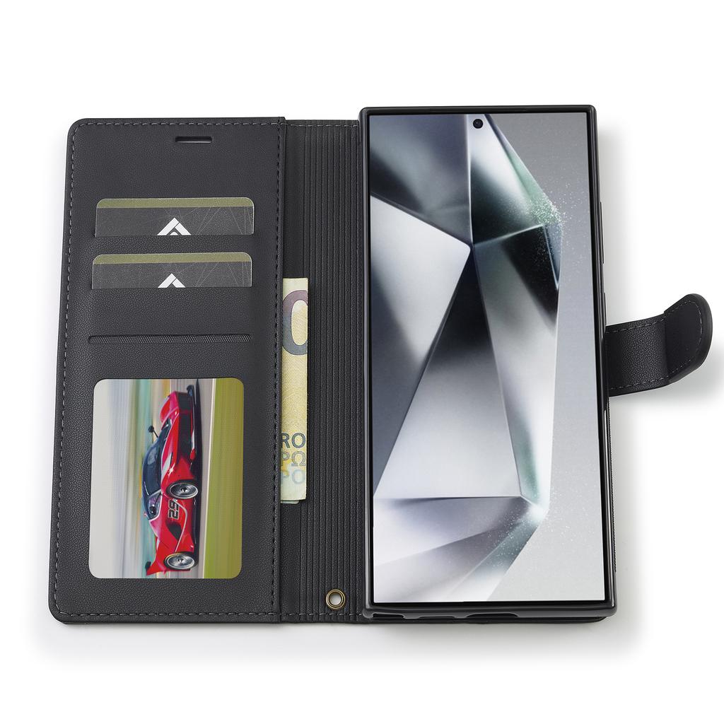 LC.IMEEKE L2 Serie für Samsung Galaxy S23 Ultra Hülle PU Leder Brieftasche Abnehmbare Magnetische Handyhülle