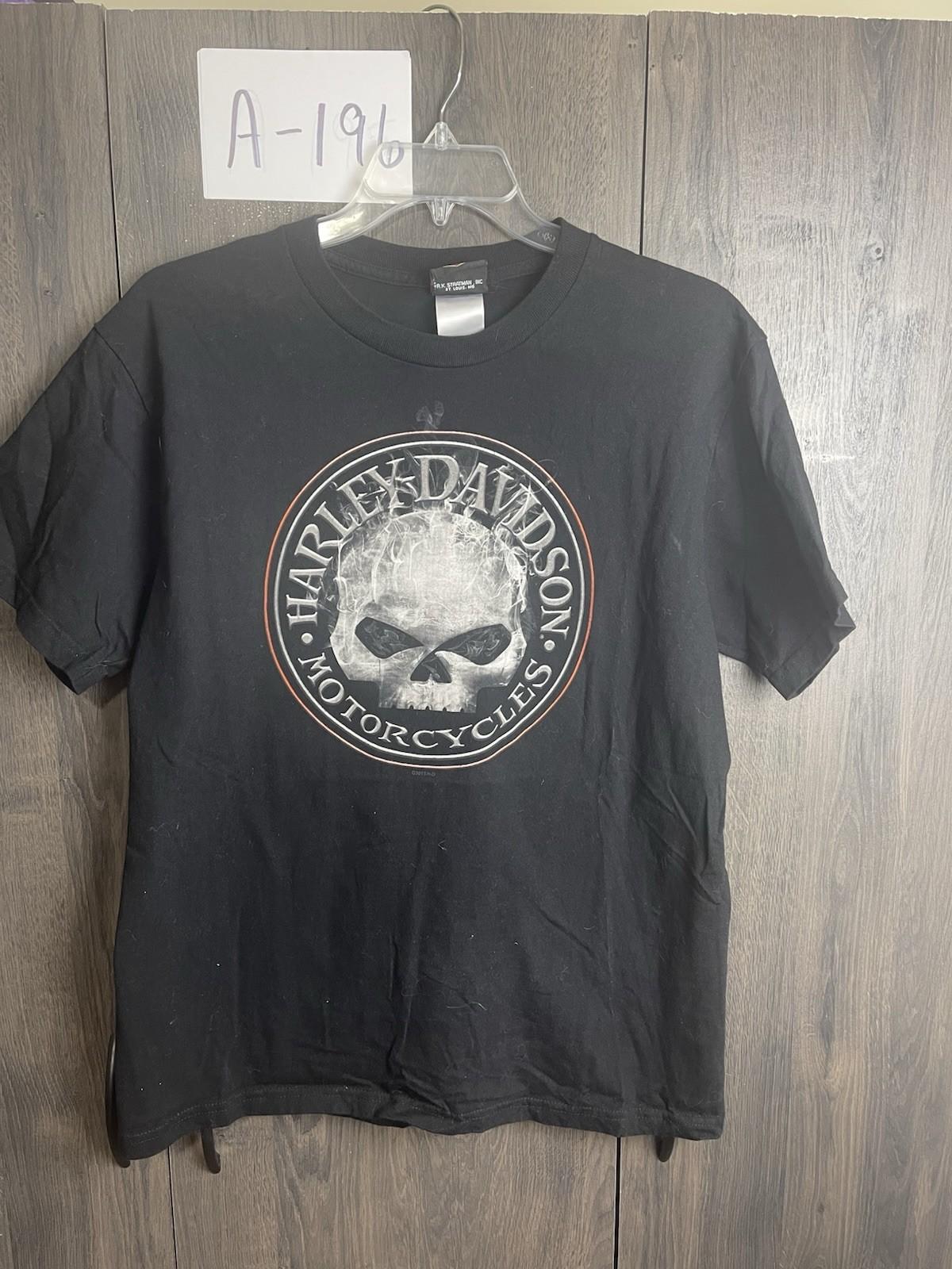 Harley-Davidson Of The West Indies Barbados Logo Graphic T-Shirt Black Large Unisex T-Shirt XL
