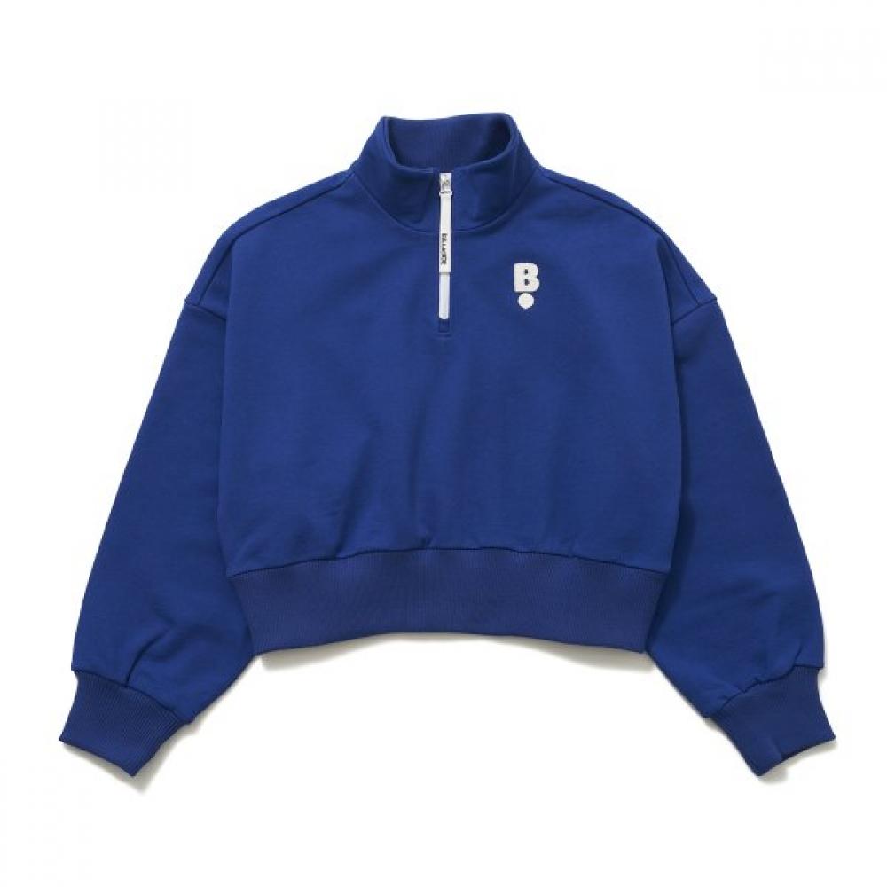 Blu Dot Oversized Half Zip Sweatshirt Bl
