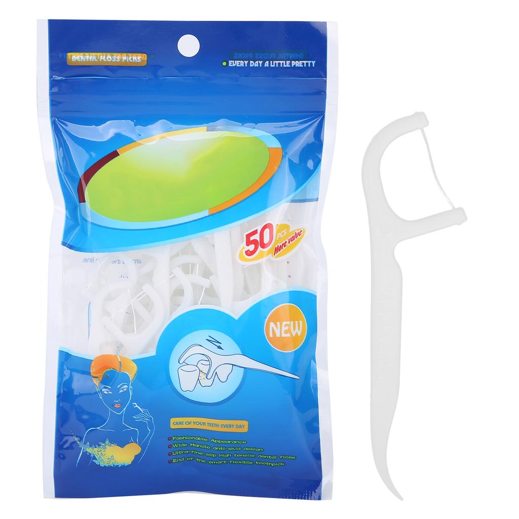 Dental Floss Picks Thin Thread Tooth Floss Plastic Teeth Cleansing Floss for Adults