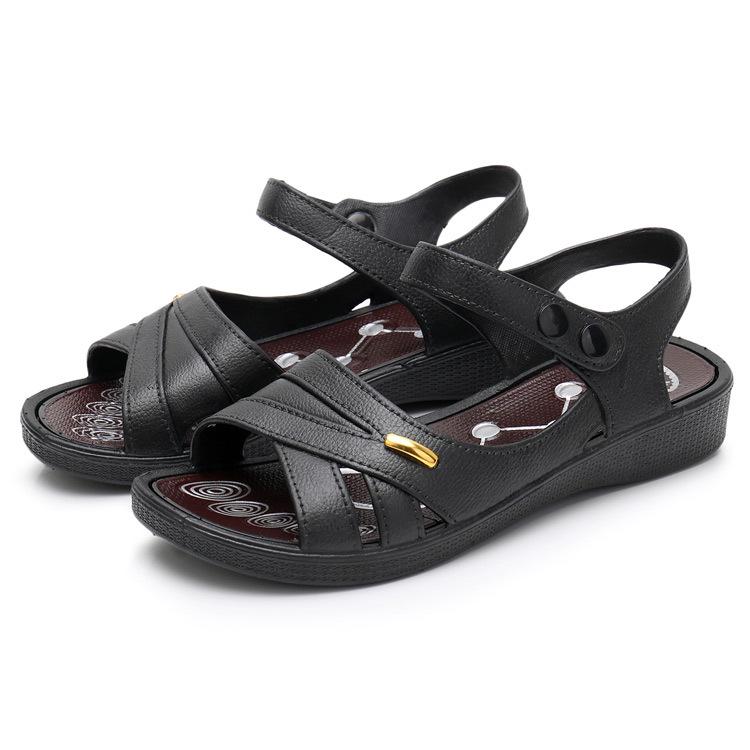 Summer Wear-Resistant Women’s Sandals for Middle-Aged and Elderly — Outdoor Plastic Mother Sandals