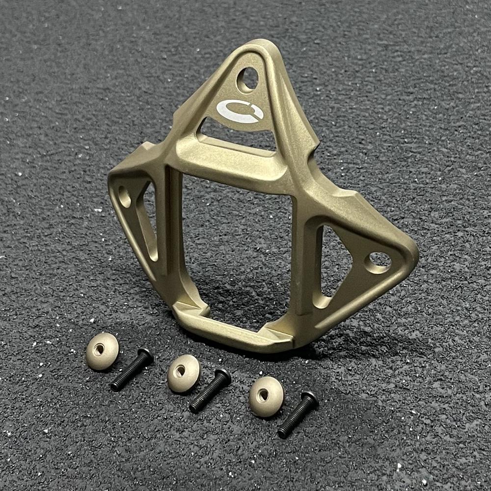 Tactical Helmet Frame Mount NVG Shroud Adapter 3 Hole Skeleton ARC Rail Lightweight Aluminum for FAST MICH Helmet