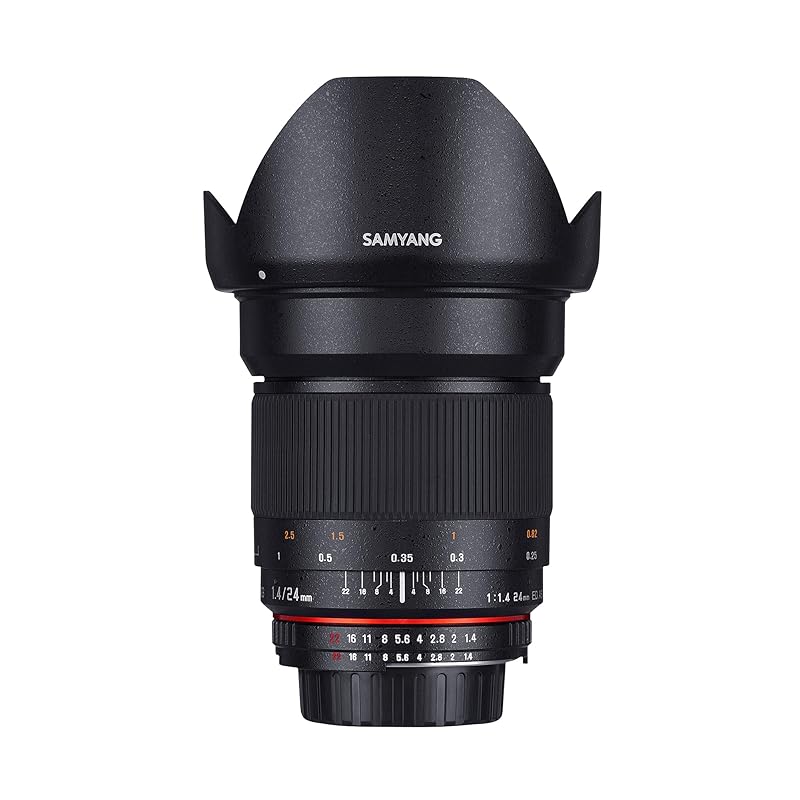 

Однофокусний ширококутний об єктив SAMYANG 24 мм F1.4 Nikon для AE, сумісний з повним розміром