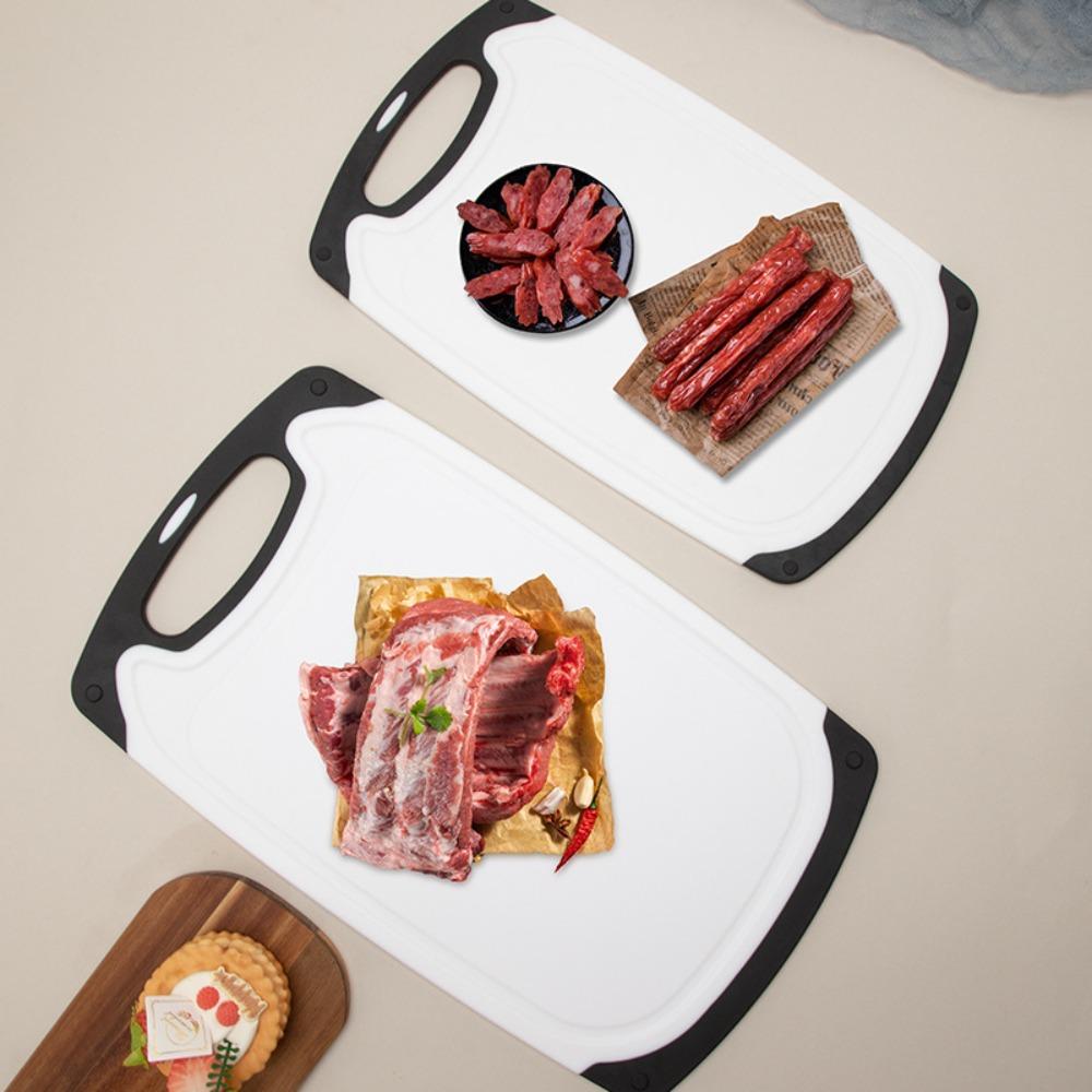 3Pcs Plastic Chopping Board Double-Sided Chopping Block Baby Food Cutting Board Set Vegetable